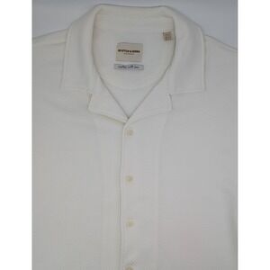 Scotch‎ & Soda Men's size XL Textured Short Sleeve Buttoned Shirt Casual Stretch